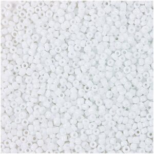 Rico Design Rocailles Perlen 2mm 14g weiß opak