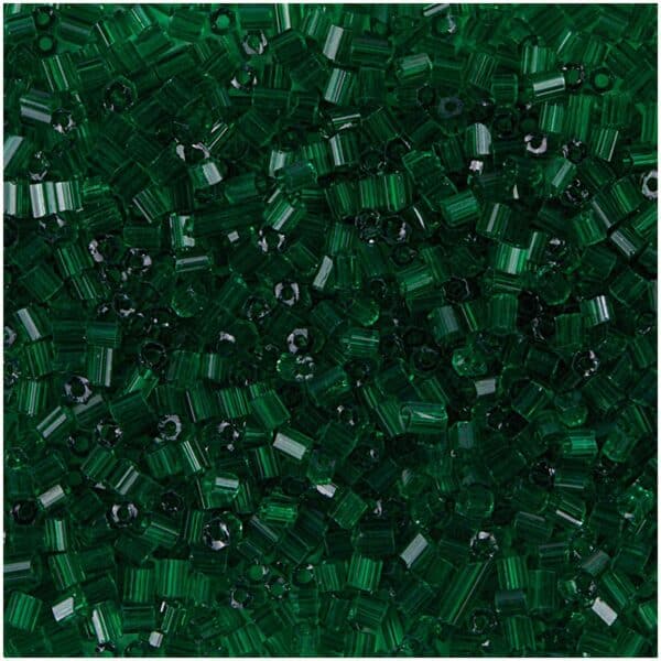 Rico Design Rocailles 2cut Perlen 2mm 14g transparent grün