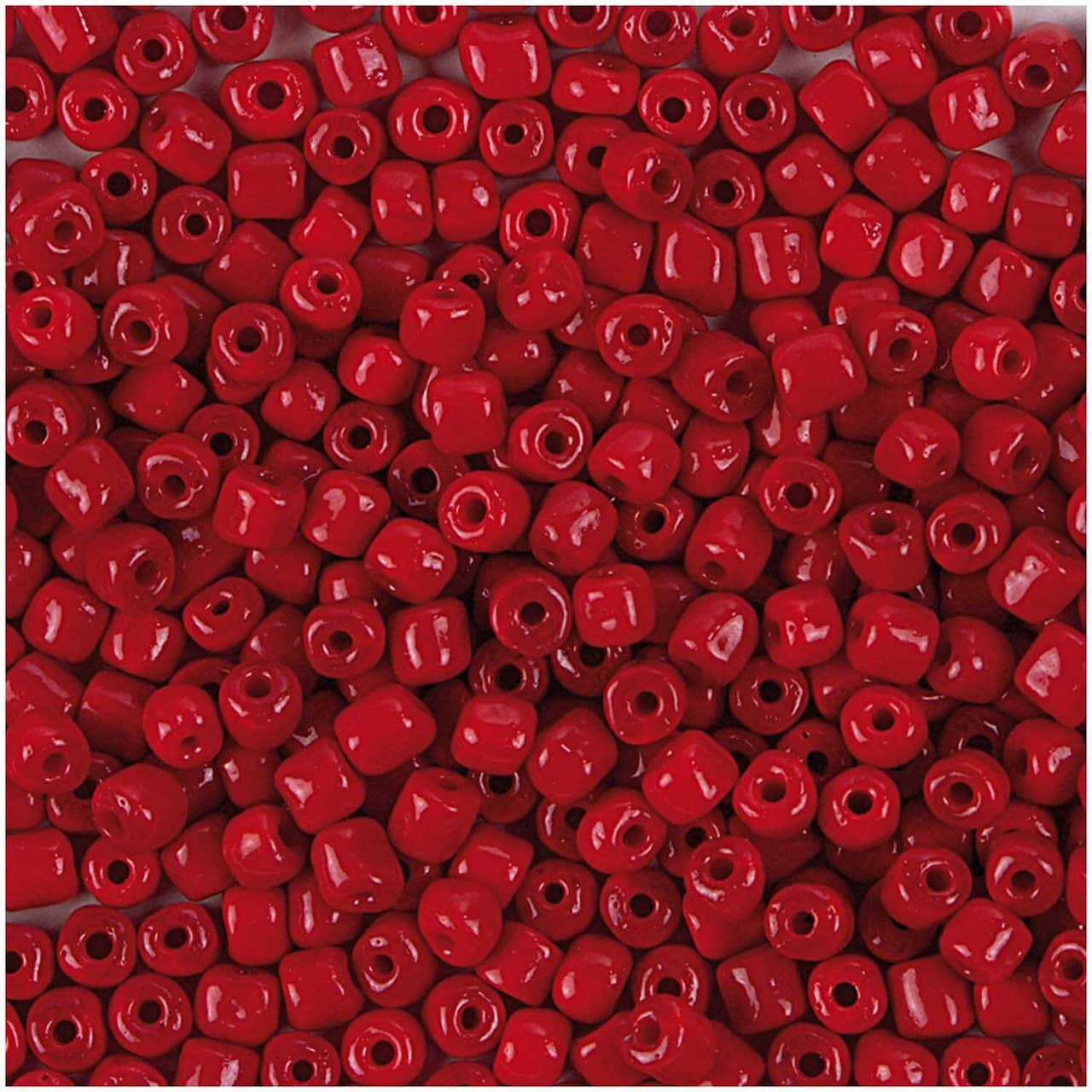 Rico Design Rocailles Perlen 4mm 14g rot opak