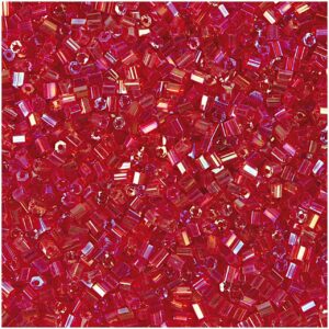 Rico Design Rocailles 2cut Perlen 2mm 14g rot-orange