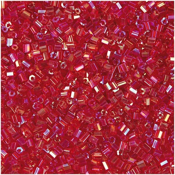 Rico Design Rocailles 2cut Perlen 2mm 14g rot-orange