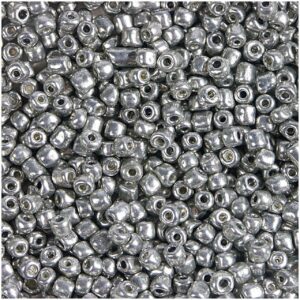 Rico Design Rocailles Perlen 4mm 14g silber