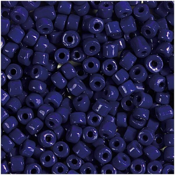 Rico Design Rocailles Perlen 4mm 14g dunkelblau opak
