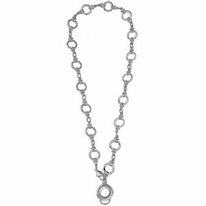 Rico Design Ringkette inkl. Anhänger silber 50cm