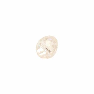 Rico Design Glasschliff-Diskus Perlen 6mm 12 Stück weiß AB