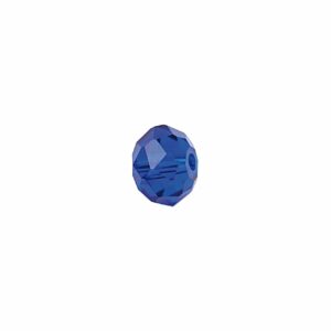Rico Design Glasschliff-Diskus Perlen 6mm 12 Stück blau