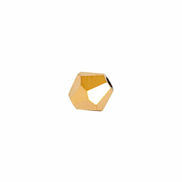 Rico Design Glasschliff-Raute Perlen 4mm 20 Stück gold