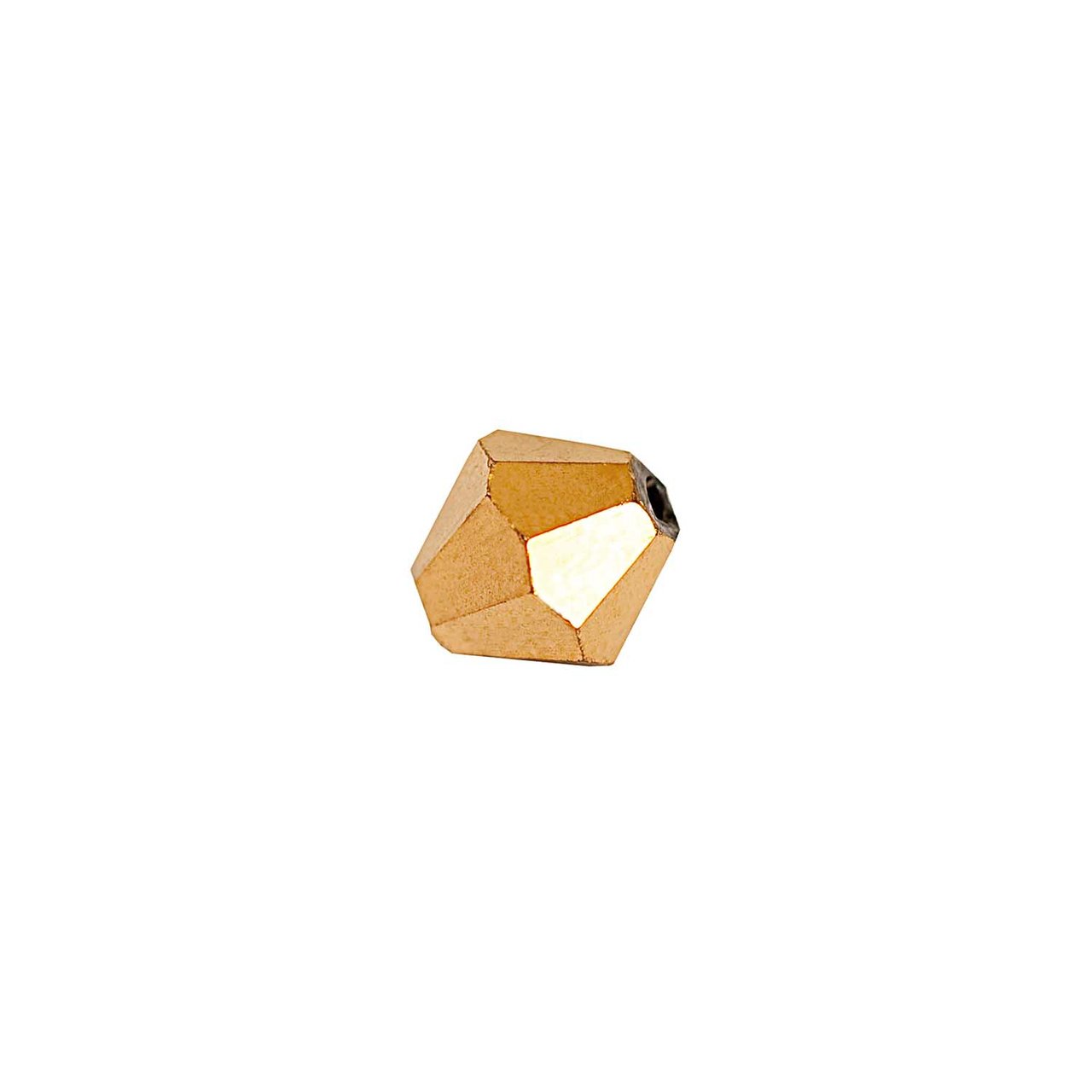Rico Design Glasschliff-Raute Perlen 6mm 12 Stück gold