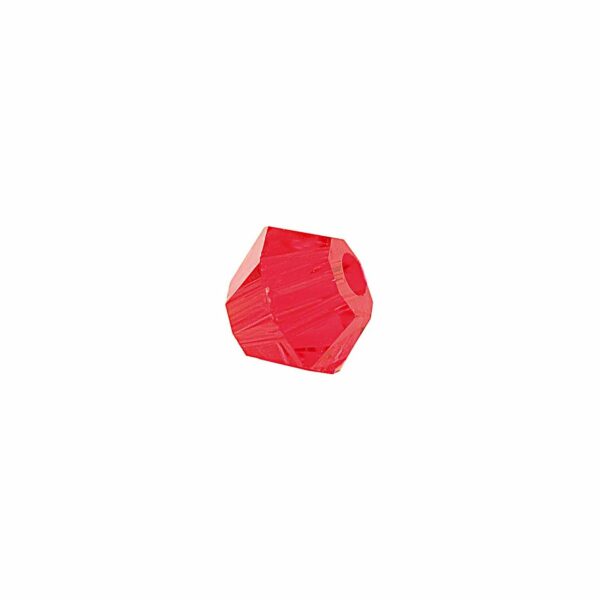 Rico Design Glasschliff-Raute Perlen 4mm 20 Stück rot