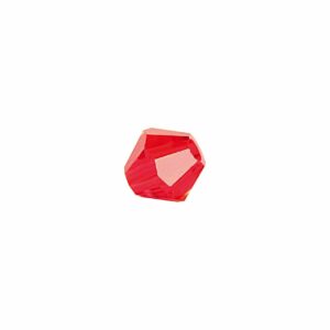 Rico Design Glasschliff-Raute Perlen 6mm 12 Stück rot