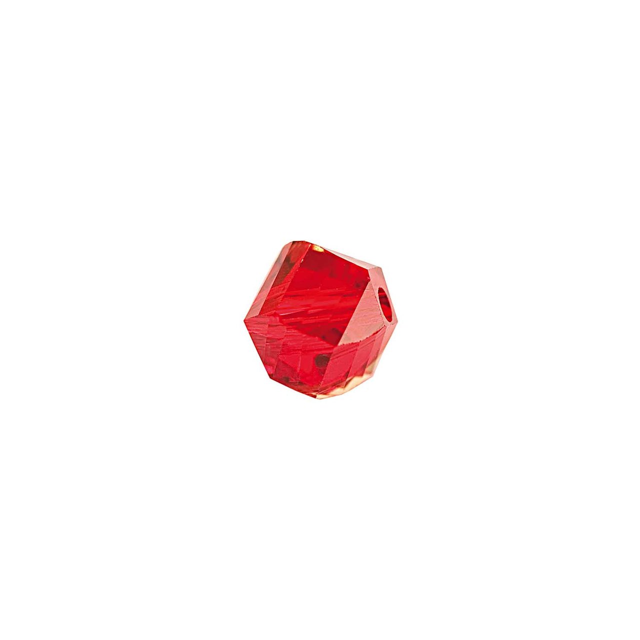 Rico Design Glasschliff-Kandis Perlen 6mm 12 Stück rot