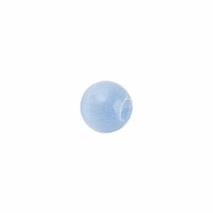 Rico Design Catseye rund Perlen 6mm 25 Stück blau