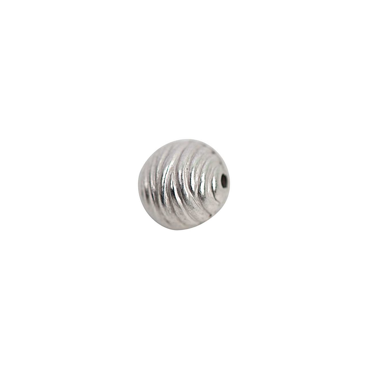 Rico Design Kugel Welle silber 10mm 30 Stück