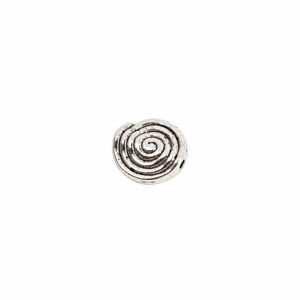 Rico Design 15 Linsen Spiralmuster silber 10mm