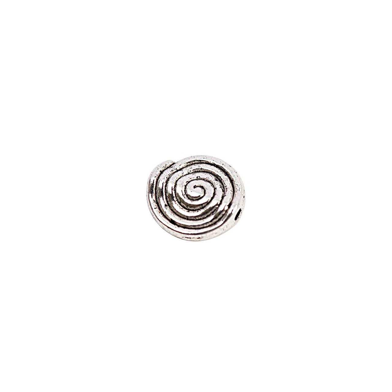 Rico Design 15 Linsen Spiralmuster silber 10mm