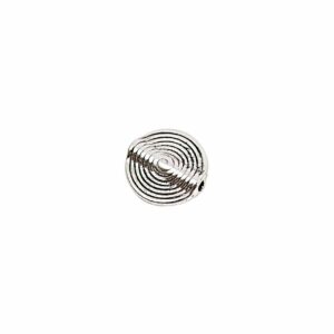 Rico Design 5 Linsen Spiralmuster silber 15mm