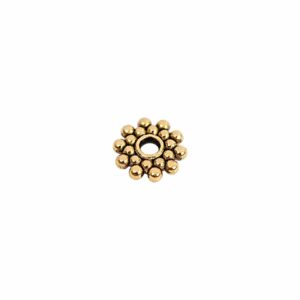 Rico Design Scheibe rund gold 8x2mm 30 Stück