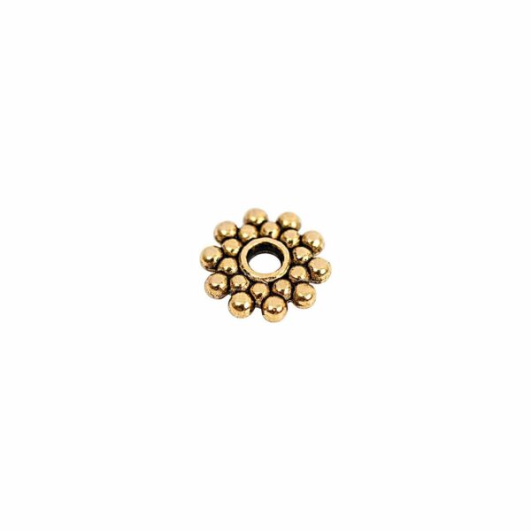 Rico Design Scheibe rund gold 8x2mm 30 Stück