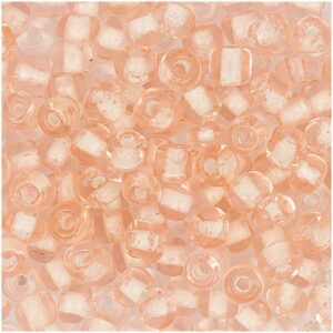 Rico Design Rocailles Perlen 4mm 14g rosa/silber