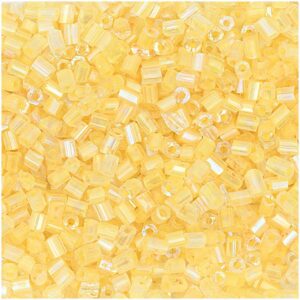 Rico Design Rocailles 2cut Perlen 2mm 14g gelb AB