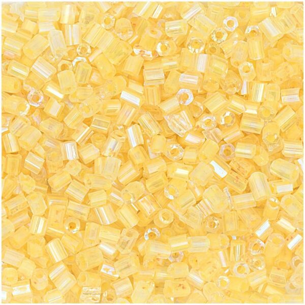 Rico Design Rocailles 2cut Perlen 2mm 14g gelb AB