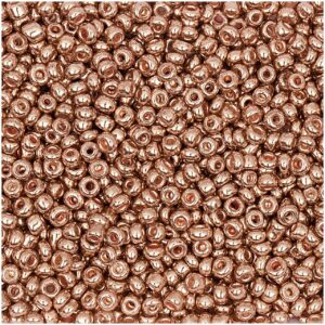 Rico Design Rocailles Perlen 2mm 14g rosegold metallic