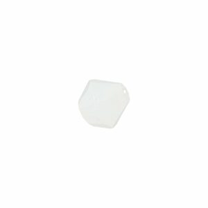 Rico Design Glasschliff-Raute Perlen 4mm 20 Stück weiß milchig