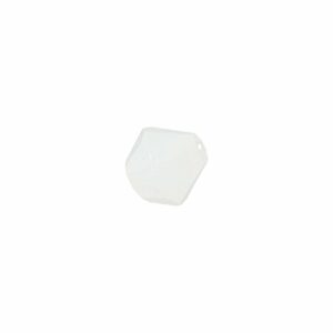 Rico Design Glasschliff-Raute Perlen 4mm 20 Stück weiß milchig