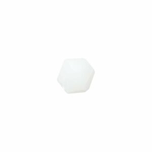 Rico Design Glasschliff-Raute Perlen 4mm 20 Stück weiß opak