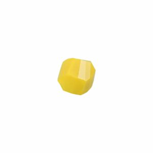 Rico Design Glasschliff-Kandis Perlen 6mm 12 Stück gelb opak