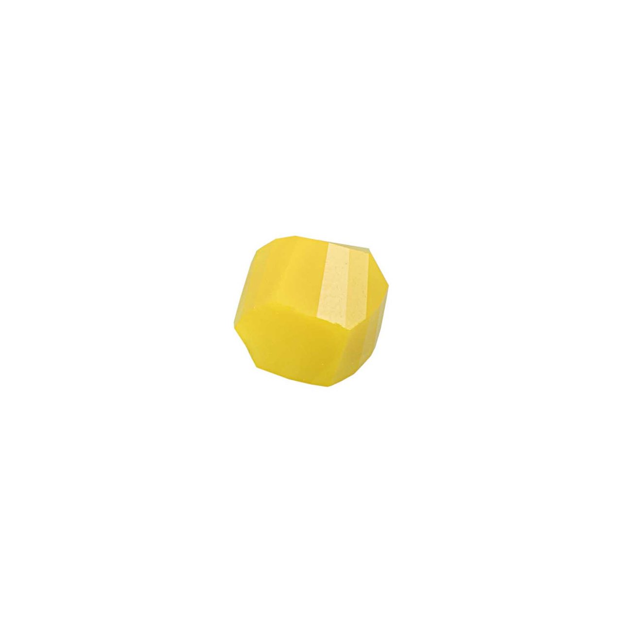 Rico Design Glasschliff-Kandis Perlen 6mm 12 Stück gelb opak