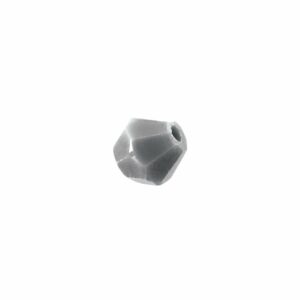 Rico Design Glasschliff-Raute Perlen 6mm 12 Stück grau opak