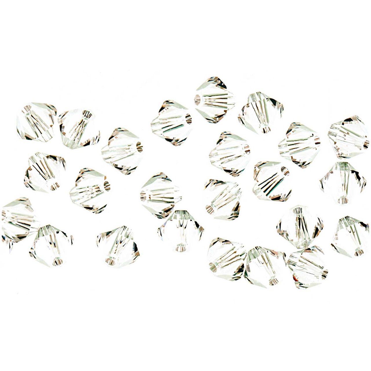 Rico Design Glasschliff-Perle crystal 4mm 25 Stück