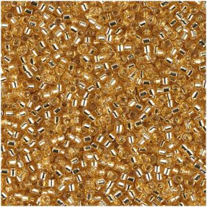 Rico Design itoshii tube Perlen 2mm 7g gold transparent