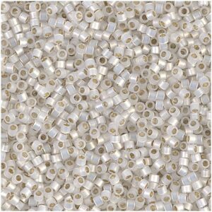 Rico Design itoshii tube Perlen 2mm 7g silber transparent