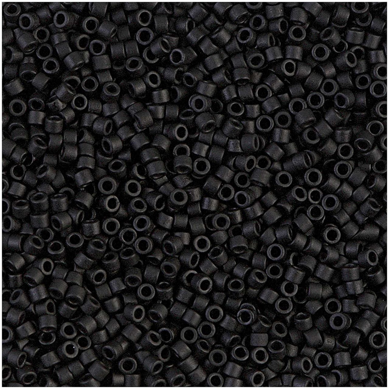 Rico Design itoshii tube Perlen 2mm 7g schwarz opak matt