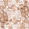 Rico Design itoshii cube Perlen 3x3mm 6g transparent Einzug gold metallic