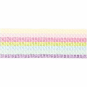 Rico Design Gurtband gestreift 40mm 2m pastell