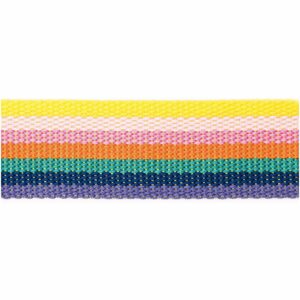 Rico Design Gurtband gestreift 40mm 2m rainbow