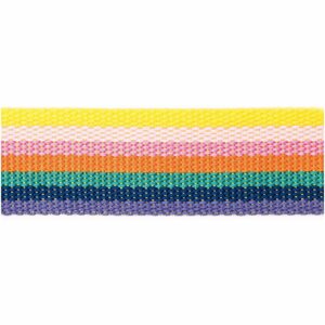 Rico Design Gurtband gestreift 40mm 2m rainbow