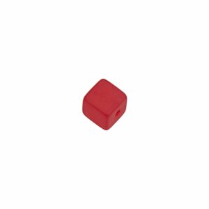 Rico Design Polaris Würfel 8x8mm 5 Stück rot