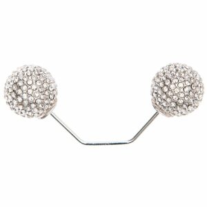 Jewellery Made by Me Zwei-Perlen-Pin strass 65mm 1 Stück