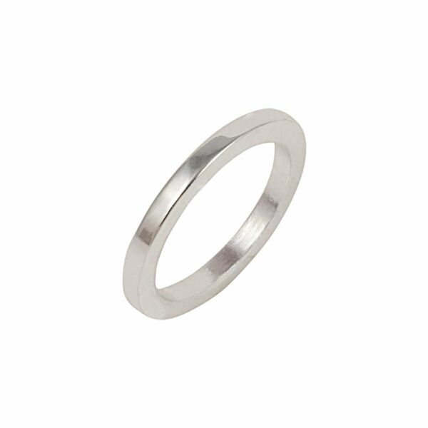 Rico Design Ring schlicht Kante eckig 16mm 18 mm