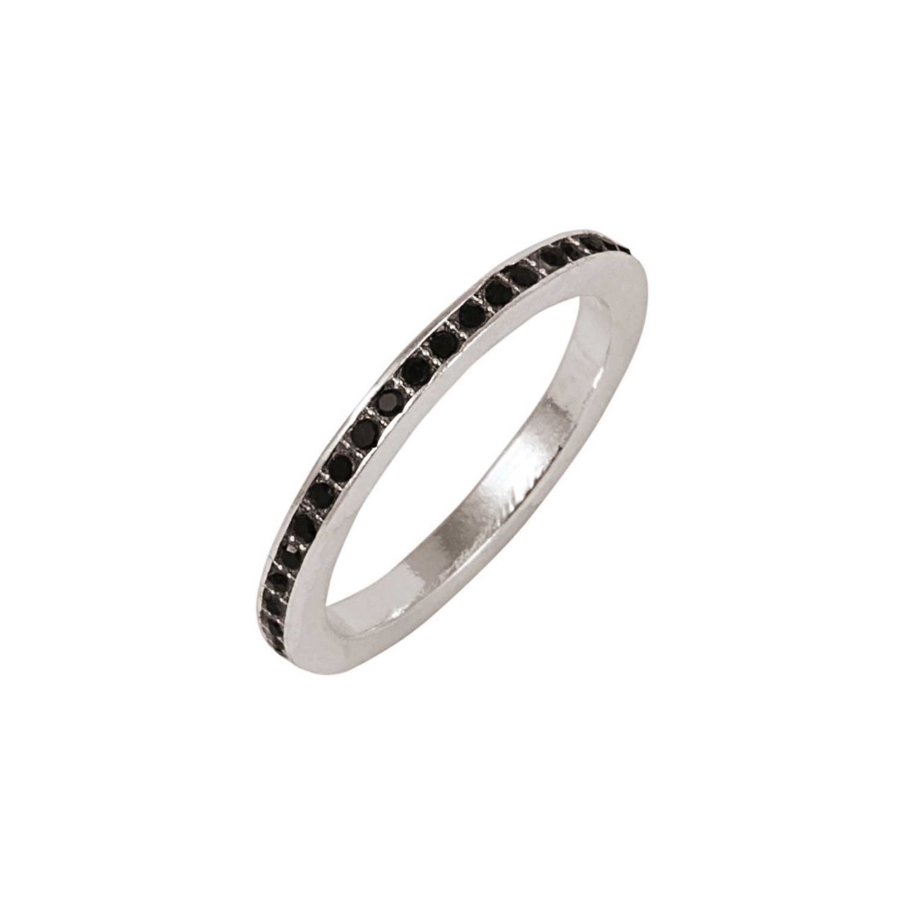 Rico Design Ring Strass schwarz 16mm 16 mm