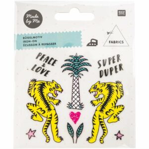 Rico Design Bügelmotivset Tiger-Palme 10teilig