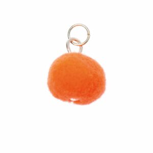 Mix it Up - Jewellery Mini-Pompon 12mm silber-neonorange