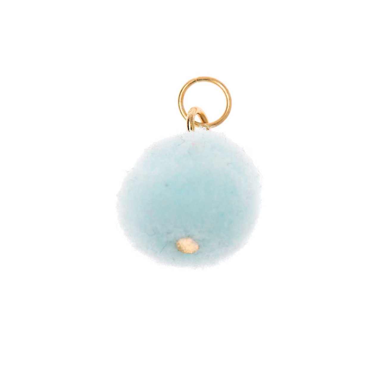 Mix it Up - Jewellery Mini-Pompon 12mm gold-hellblau