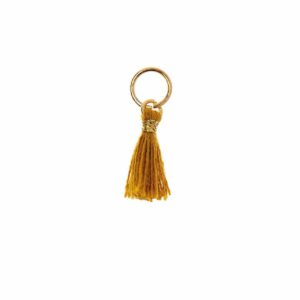 Mix it Up - Jewellery Mini-Quaste 11mm gold-senf