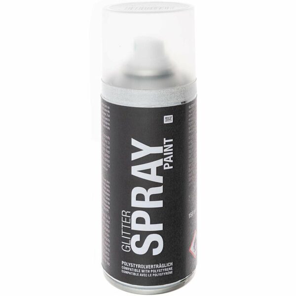 Rico Design Glitter Spray Paint silber 150ml