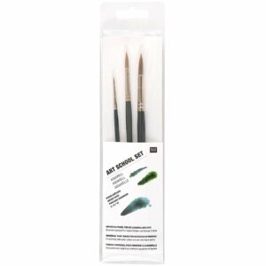 Rico Design Pinsel Art School Aquarellset 3teilig